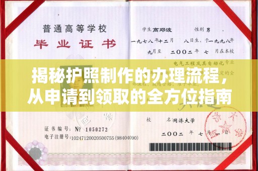 道孚揭秘护照制作的办理流程，从申请到领取的全方位指南