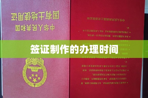 道孚签证制作的办理时间