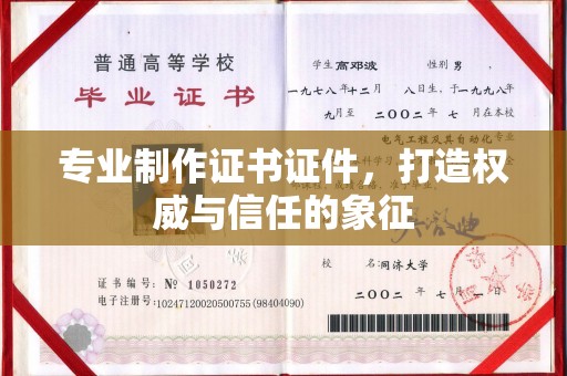 道孚专业制作证书证件，打造权威与信任的象征