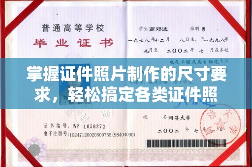道孚掌握证件照片制作的尺寸要求，轻松搞定各类证件照