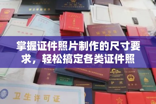 道孚掌握证件照片制作的尺寸要求，轻松搞定各类证件照